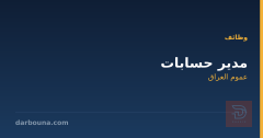 مدير حسابات — Erbil — عموم العراق