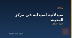 صيدلانية لصيدلية في مركز المدينة — عموم العراق