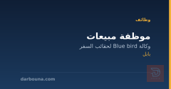 موظفة مبيعات — وكالة Blue bird — بابل