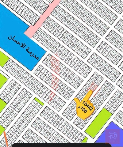 قطعة أرض طابو ملك صرف مقابيل مدرسة الاحسان 100م للبيع في بغداد