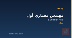 مهندس معماري أول — Summer Hills — بغداد