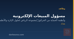 مسؤول المبيعات الإلكترونية — بغداد