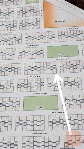 قطعة أرض 100 متر مربع للبيع في واسط