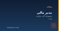 مدير مالي — مجموعة أثاث تجارية — بغداد