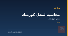 محاسبة لمحل كوزمتك — بابل