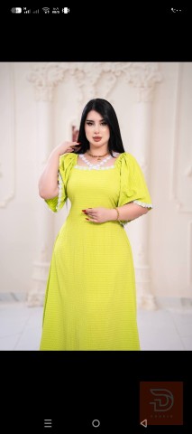 دشداشة نسائي خامة كريشة فري سايز حد ٩٥ كيلو للبيع في واسط