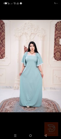 دشداشة نسائي خامة كريشة فري سايز حد ٩٥ كيلو للبيع في واسط