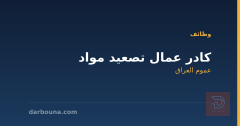 كادر عمال تصعيد مواد — عموم العراق