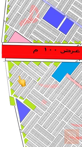 قطعة ارض 100 متر بوسط البناء للبيع في بغداد