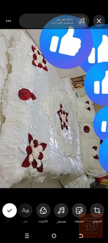 فرشة عرسان مستعملة مرة واحدة للمقايضة في كربلاء المقدسة