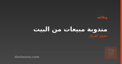 مندوبة مبيعات من البيت — عموم العراق