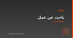 باحث عن عمل — عموم العراق