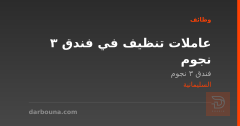 عاملات تنظيف في فندق 3 نجوم — السليمانية