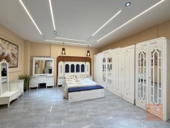 طقم ٧ قطع غرفة نوم خشب --- غرفة نوم ٧ قطع للبيع في بغداد