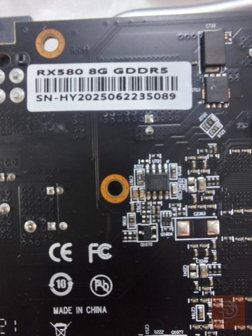 كارت شاشة RX580 حجم 8 جيجا مستعمل للبيع في بغداد