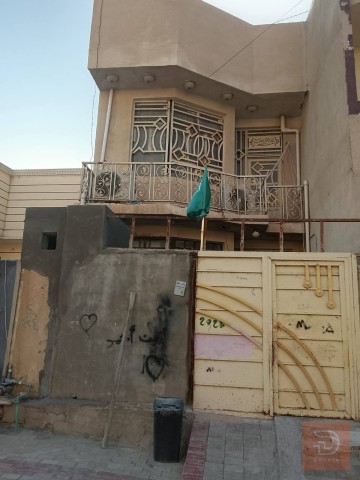 بيت طابقين بناء 2019 مساحة 100 متر للبيع في بغداد