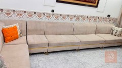 تخم ديوان حرف L مع مفرش وكوشات 7 أمتار للبيع في بغداد