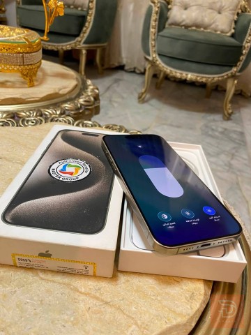 ابل ايفون 15 برو ماكس تيتانيوم مستعمل للبيع في النجف الأشرف