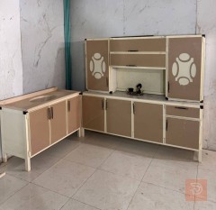 كاونترات المنيوم ٣ قطع مع سنك مرمر للبيع في بغداد