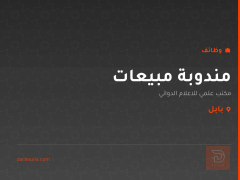 مندوبة مبيعات — بابل