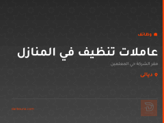 عاملات تنظيف في المنازل — ديالى