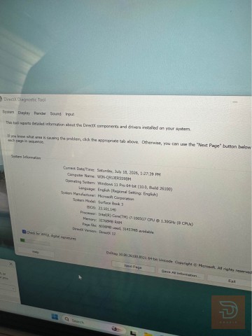 Microsoft Surface Book 3 بمواصفات عالية مستعمل للبيع في بغداد