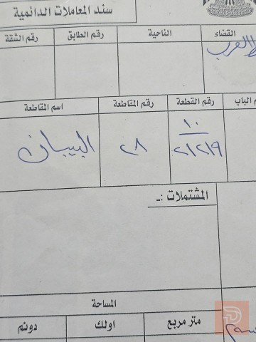 قطعة أرض 250 للبيع في البصرة
