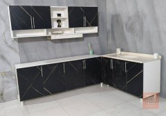 مطبخ خشب MDF مع سنك حسب الطلب للبيع في بغداد