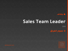 Sales Team Leader — ULA — عموم العراق