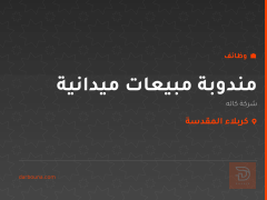 مندوبة مبيعات ميدانية — كربلاء المقدسة