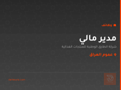 مدير مالي — شركة الطارق الوطنية — عموم العراق