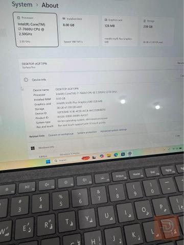 Microsoft Surface Pro 5 مستعمل للبيع في بغداد