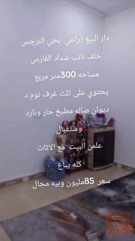 بيت مع الأثاث في حي النرجس 300 متر مربع للبيع في البصرة