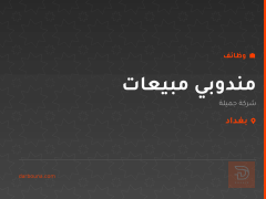 مندوبي مبيعات — شركة جميلة — بغداد