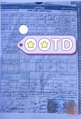 قطعة أرض زراعية في شارع الحر ٣٢١٦ متر للبيع في كربلاء المقدسة