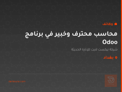 محاسب محترف وخبير في برنامج Odoo — بغداد