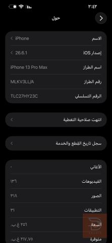 ايفون 13بر ماكس مستعمل للبيع في بغداد