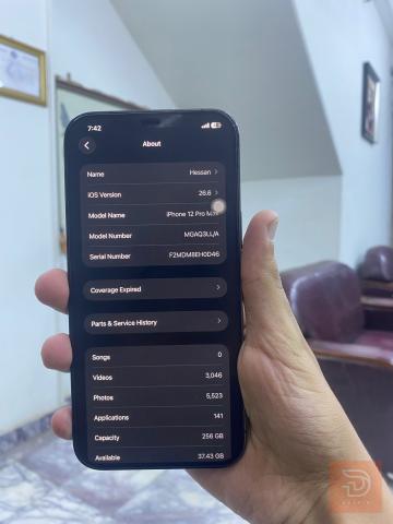أيفون 12 برو ماكس نظيف جداً مستعمل للبيع في بغداد