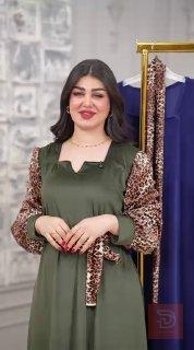 فستان نسائي كلوش خامة مخمل مستعمل للبيع في عموم العراق