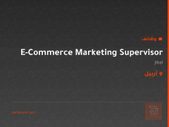 E-Commerce Marketing Supervisor — أربيل