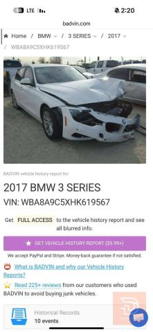 بي ام 320 2017 للبيع في بابل