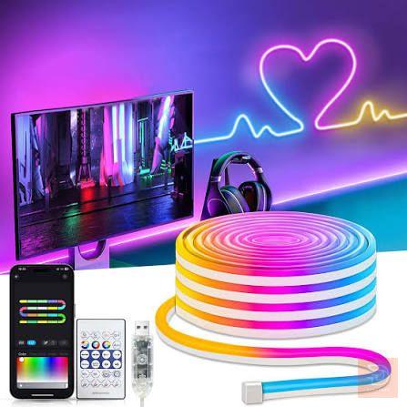 نشرة نيون تفاعلية RGB 5 متر للبيع في أربيل