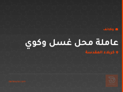 عاملة محل غسل وكوي — كربلاء المقدسة