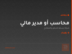 محاسب أو مدير مالي — بغداد