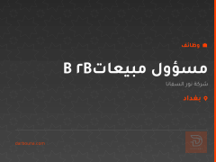 مسؤول مبيعات B2B — بغداد
