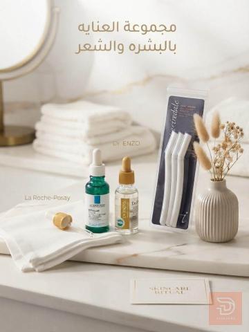 بكج عناية (سيروم شعر + سيروم بشرة + شفرات) للبيع في أربيل