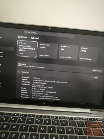 لابتوب Hp zbook 14inch g8 للبيع في نينوى