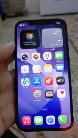 ايفون 12 لون ازرق مستعمل للايجار في نينوى