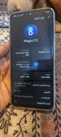 هاتف HONOR X8a بذاكرة 128 غيغا مستعمل للبيع في نينوى