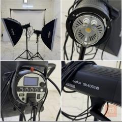 جودوكس طقم إضاءة استوديو احترافي Godox SK400II-V مستعمل للبيع في بغداد